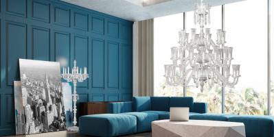 DIAMANTE Chandelier & Floor Lamp